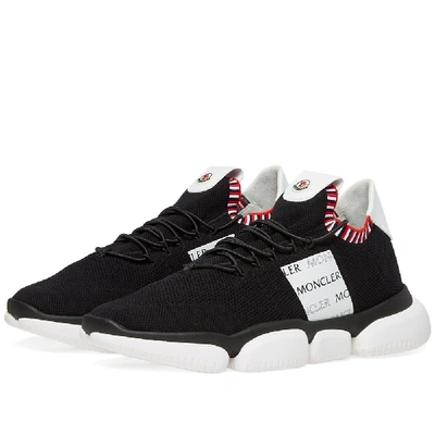 Moncler Low-top Sneakers The Bubble  Nylon Logo Print Black