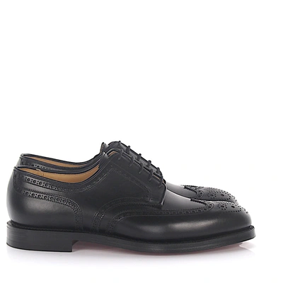 Crockett & Jones Business Shoes Derby Cardiff Calfskin In Black