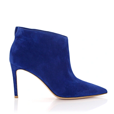 Gianvito Rossi Classic Ankle Boots G05865 Suede In Blue
