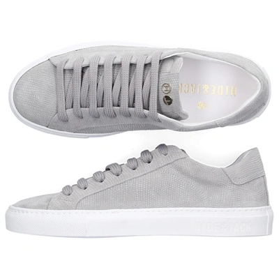 Hide & Jack Low-top Sneakers Gecko  Suede Embossing Logo Grey