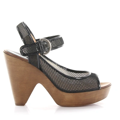 Sergio Rossi Platform Sandals In Black