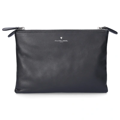 Philippe Model Women Handbag Cholet Leather Logo Black