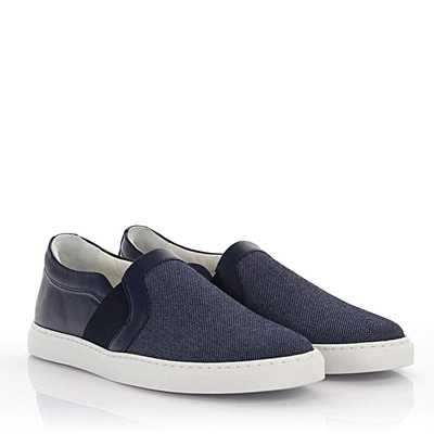 Lanvin Slip-on Sneaker Leather Blue