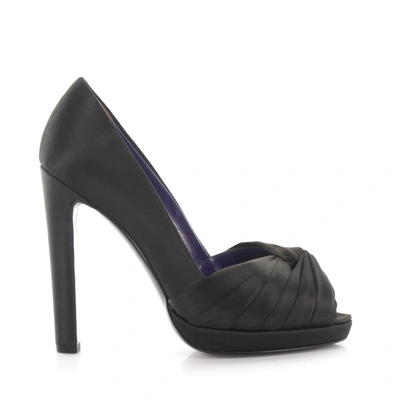 Sergio Rossi Peep Toes Black