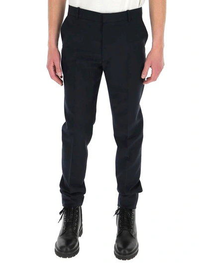 Alexander Mcqueen Straight-leg Tailored Trousers In Black