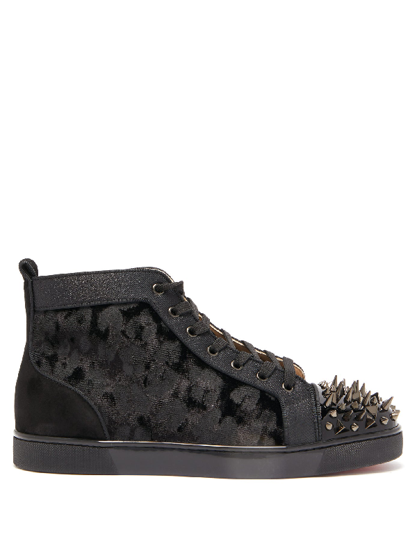louboutin studded high tops