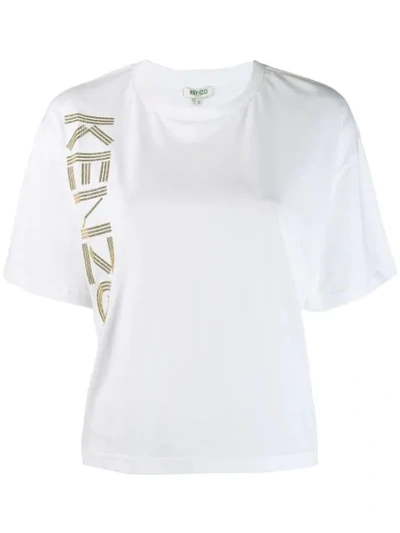 Kenzo Logo Sport Boxy Short-sleeve T-shirt In White
