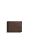 Shinola Men's Slim Leather Bifold Wallet In Chocolate