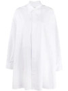 Maison Margiela Oversized Cotton-poplin Shirt In White