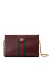 Gucci Ophidia Small Shoulder Bag In Bordeaux