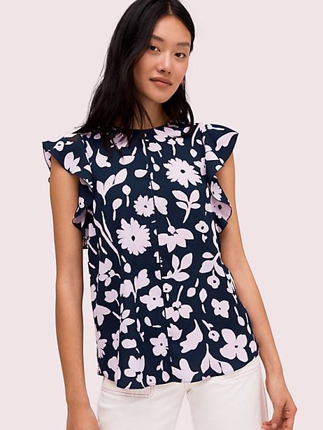 kate spade ruched sleeve tee