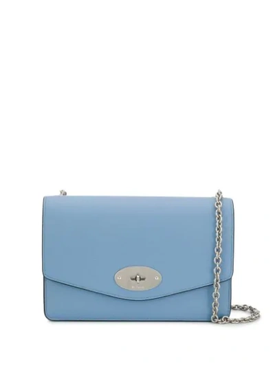 Mulberry Small Darley Cross Body Bag In Blue