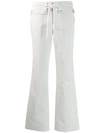 Courrèges Cropped Trousers In Neutrals