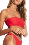 Seafolly Essential Tube Bikini Top In Chili