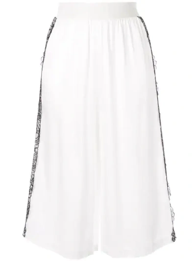 Giambattista Valli Lace Detail Shorts In White