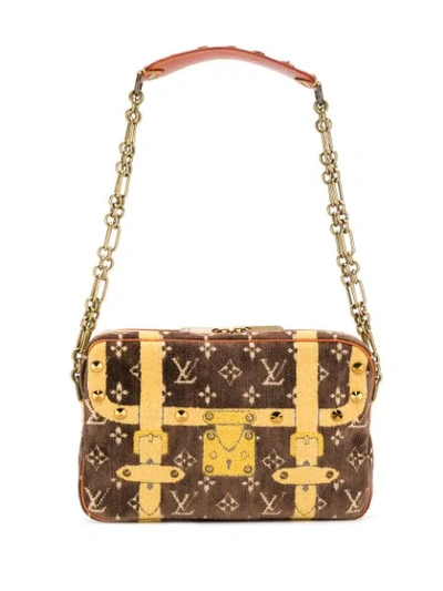 Pre-owned Louis Vuitton 2004 Monogram Handbag In Brown And Yellow Monogram