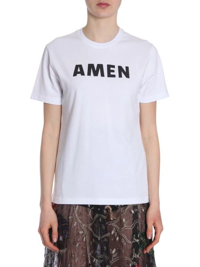 Amen Cotton Jersey T-shirt In White