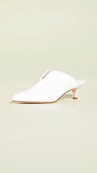 Tibi Joe Short Booties In Bright White