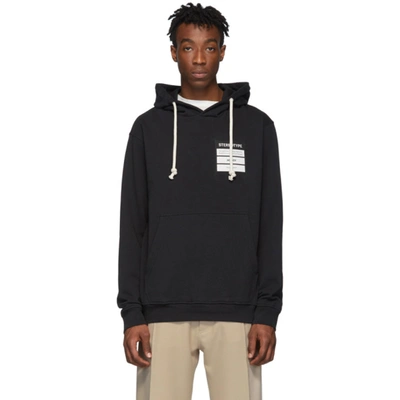 Maison Margiela Stereotype Embroidered Hoodie In Black
