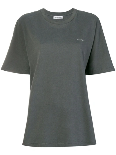 Balenciaga Cocoon T-shirt In Grey