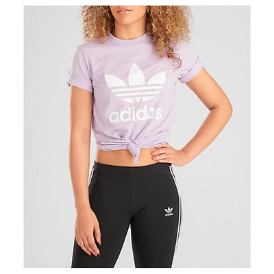 Adidas Originals Adidas Women's Originals Trefoil T-shirt In Purple