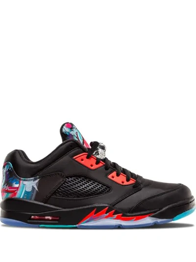 Jordan Air  5 Retro Low Sneakers In Black