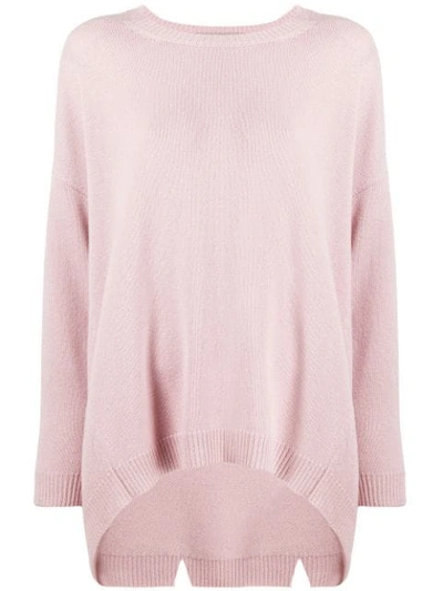 Valentino Oversized Cashmere Knit Jumper In Pink