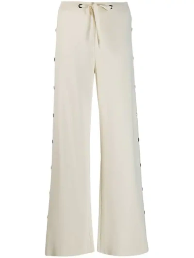 Mrz Snap-fastening Trousers In White