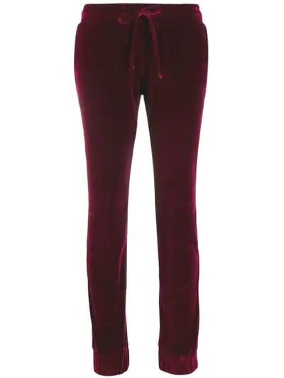 Plein Sport Slim Fit Track Trousers In Red
