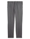 Ralph Lauren Greg Flat-front Wool Pants In Grey