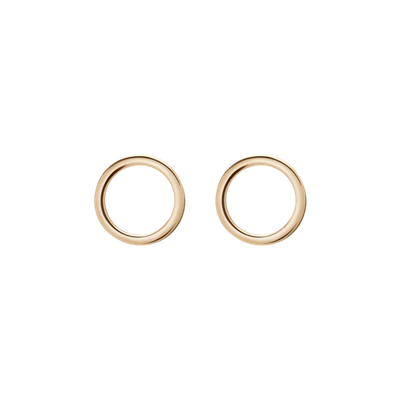 Aurate Solid Circle Earrings In Gold