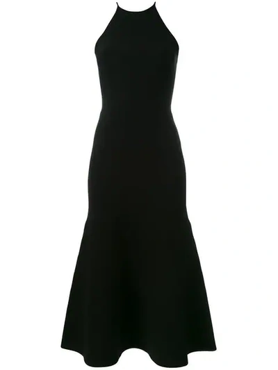 Alexander Wang Cutout Lace Back Knit Dress In Black