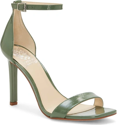 Vince Camuto Lauralie Ankle Strap Sandal In Green Tea Patent Leather