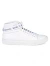 Buscemi Logo Leather Chukka Sneakers In White