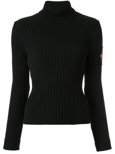 Pre-owned Chanel 1990s Roll Neck Cashmere Jumper In Black