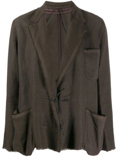 Pre-owned Lanvin 2003 Loose-fit Jacket In Brown