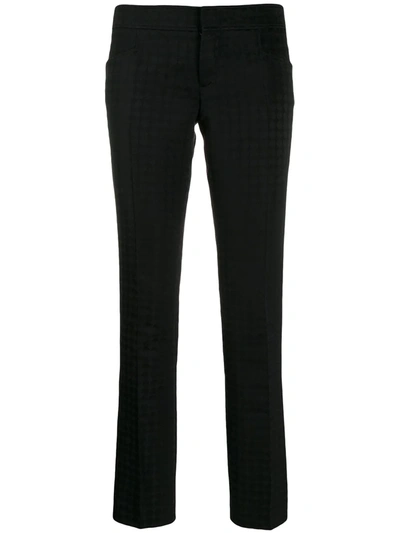 Pre-owned Gucci 1990's Polka Dot Trousers In Black