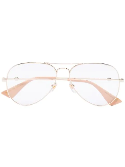 gucci aviator optical glasses
