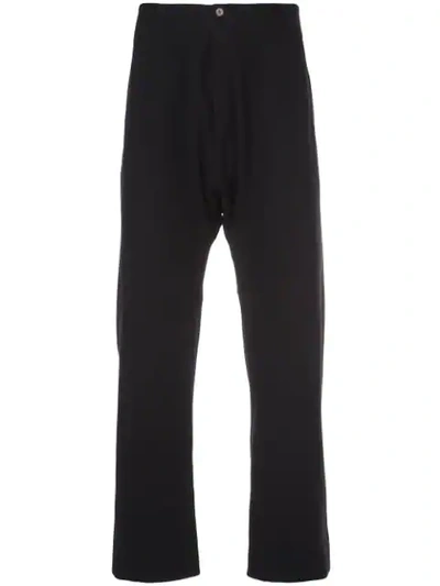 Ma+ Drop Crotch Chinos In Black