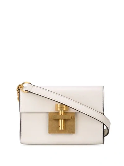 Oscar De La Renta Alibi Crossbody Bag In White