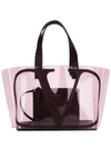 Valentino Garavani Valenino Garavani Clear Tote In Pink