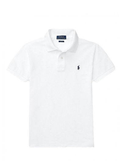 Ralph Lauren Kids' Short-sleeve Logo Embroidery Polo Shirt In White