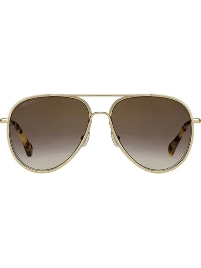 Jimmy Choo Eyewear Triny Sunglasses - Gold