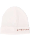 Givenchy Logo Embroidered Beanie In 274 - Natural