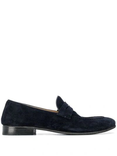 Alberto Fasciani Classic Loafers In Blue