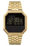 Nixon Rerun Digital Bracelet Watch, 39mm In Gold/ Black/ Gold