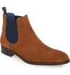 Ted Baker Travics Chelsea Boot In Tan Suede