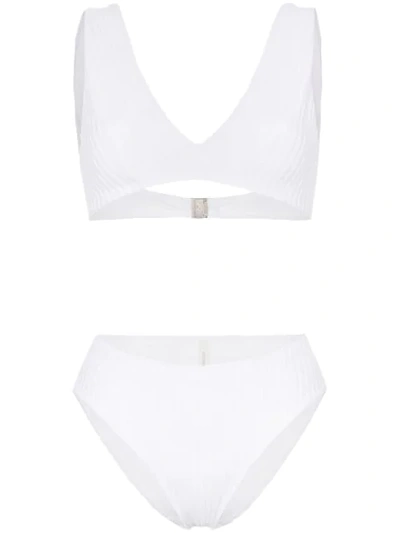 Araks Una Ulla Ribbed Bikini In White