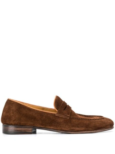 Alberto Fasciani Classic Loafers In Brown