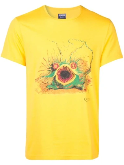 Vilebrequin Contrast Print T-shirt In Yellow